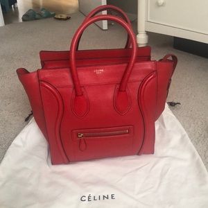 Celine mini luggage tote
